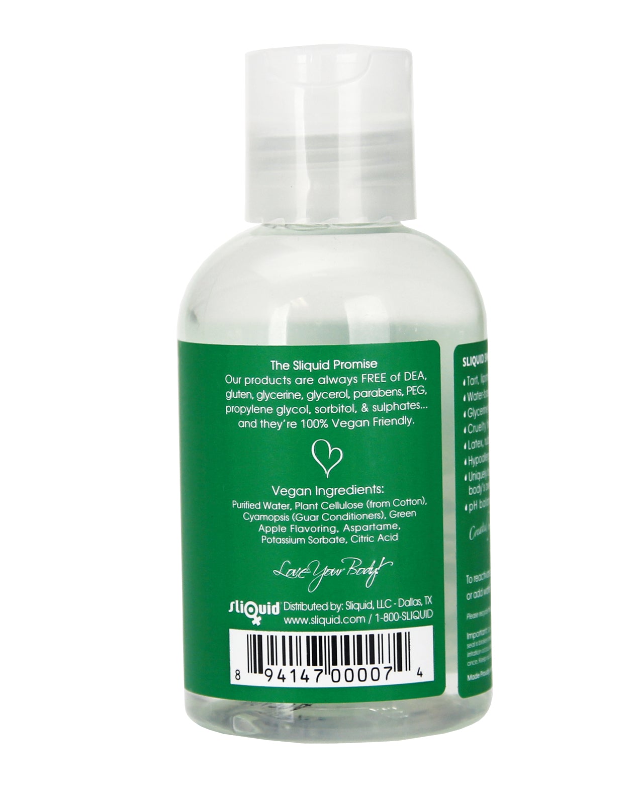 Sliquid Naturals Swirl Lubricant - 4.2 oz Green Apple