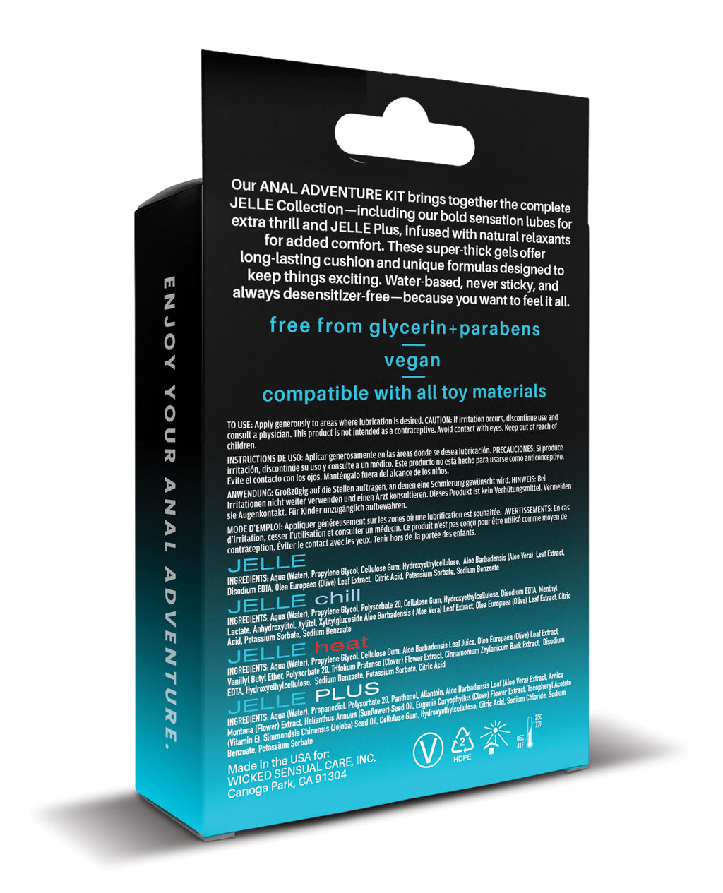 Wicked Sensual Care Anal Adventure Kit - 1 oz Bottles
