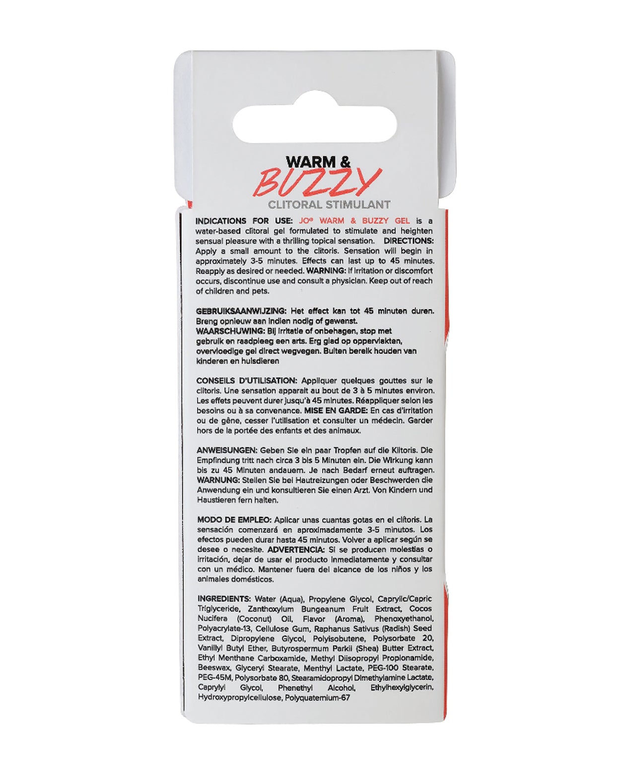 JO Warm & Buzzy - Original Stimulant 0.34 oz