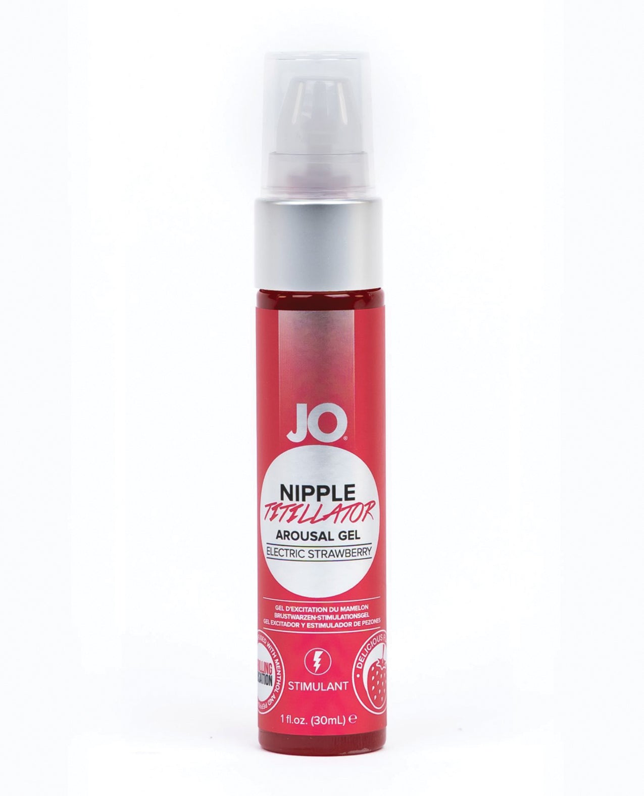 JO Nipple Titillator - Strawberry Stimulant 1 oz