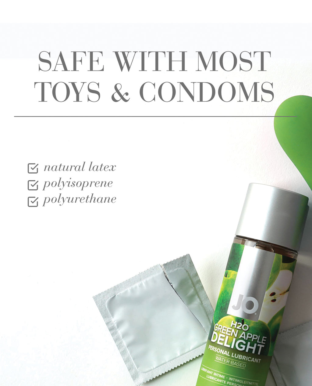 JO H2O - Green Apple Lubricant 4 oz