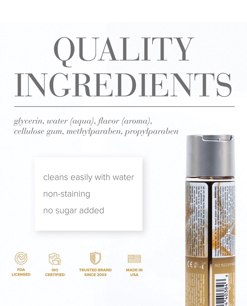 JO H2O - Vanilla Lubricant 4 oz
