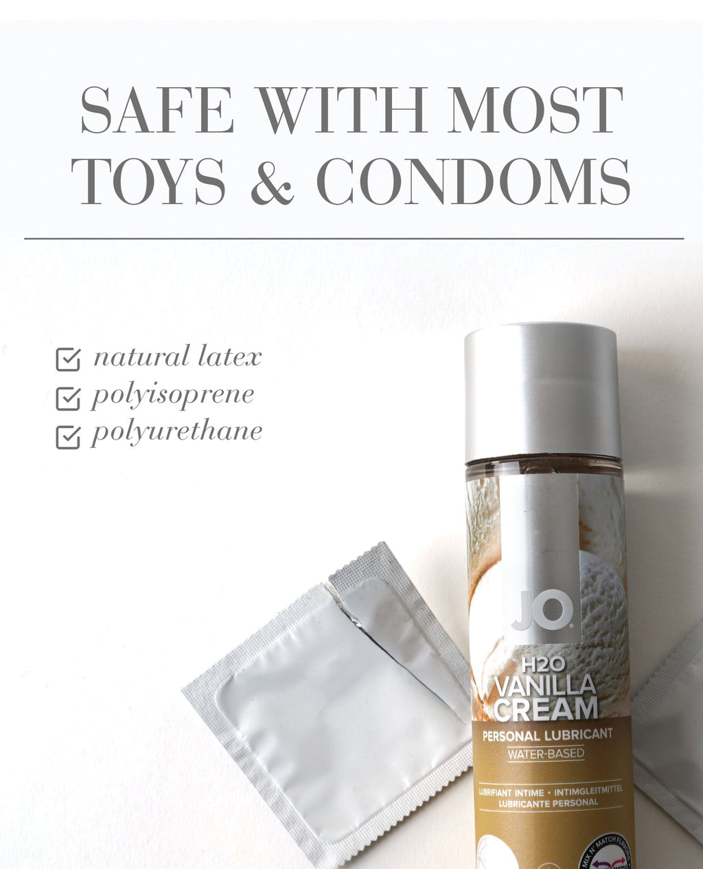 JO H2O - Vanilla Lubricant 4 oz