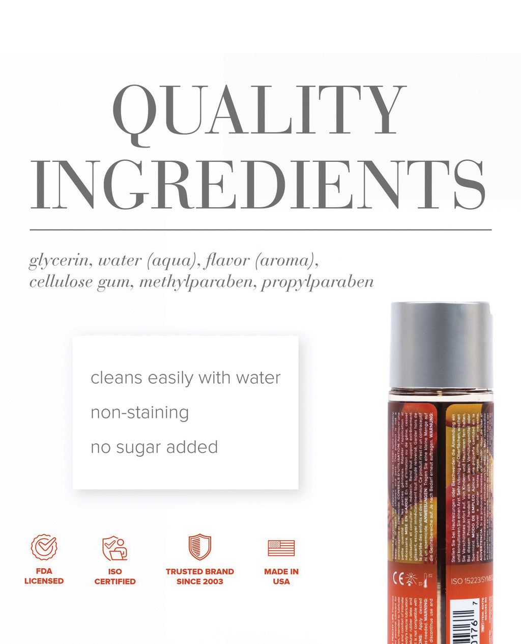 JO H2O - Peach Lubricant 4 oz