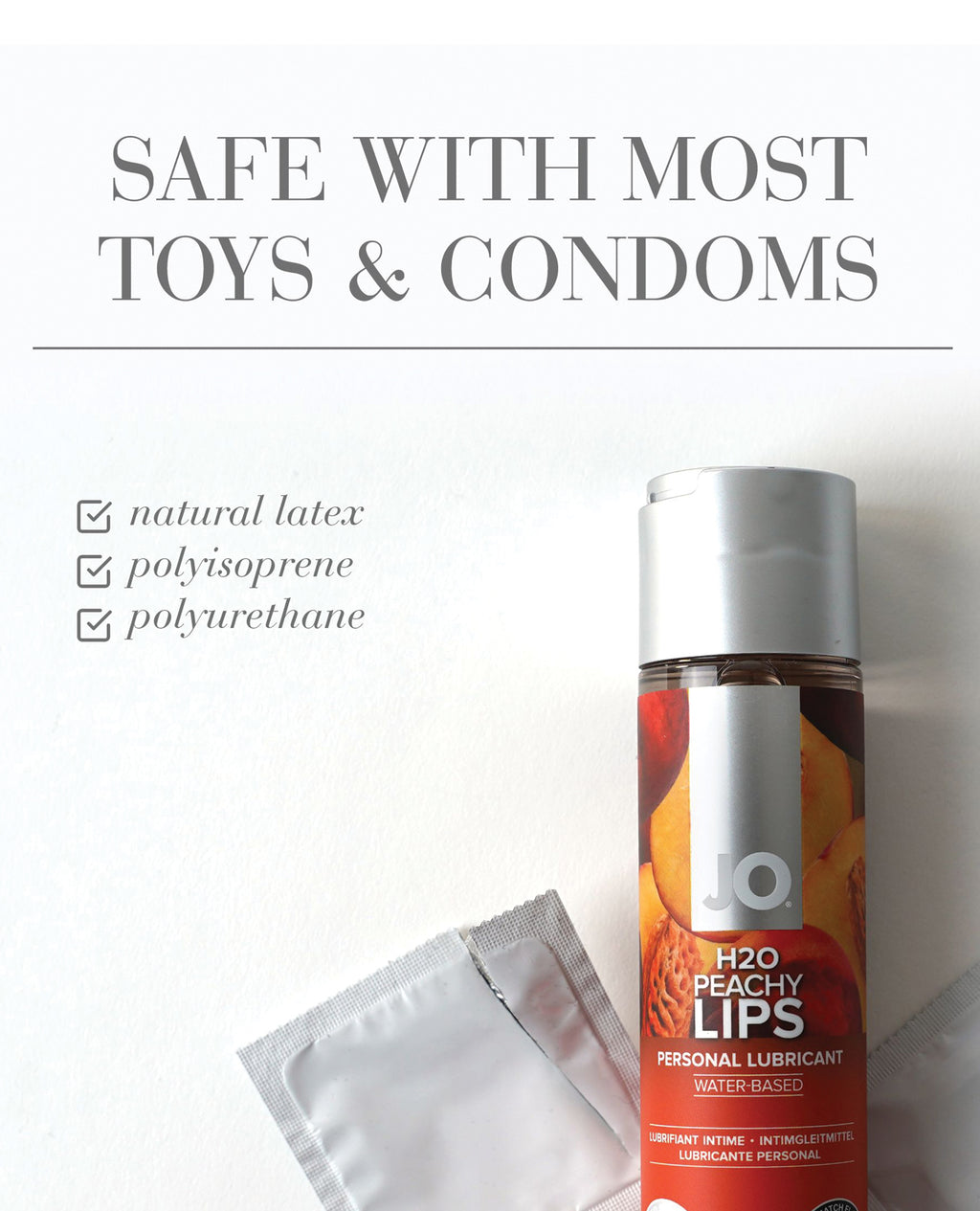 JO H2O - Peach Lubricant 4 oz
