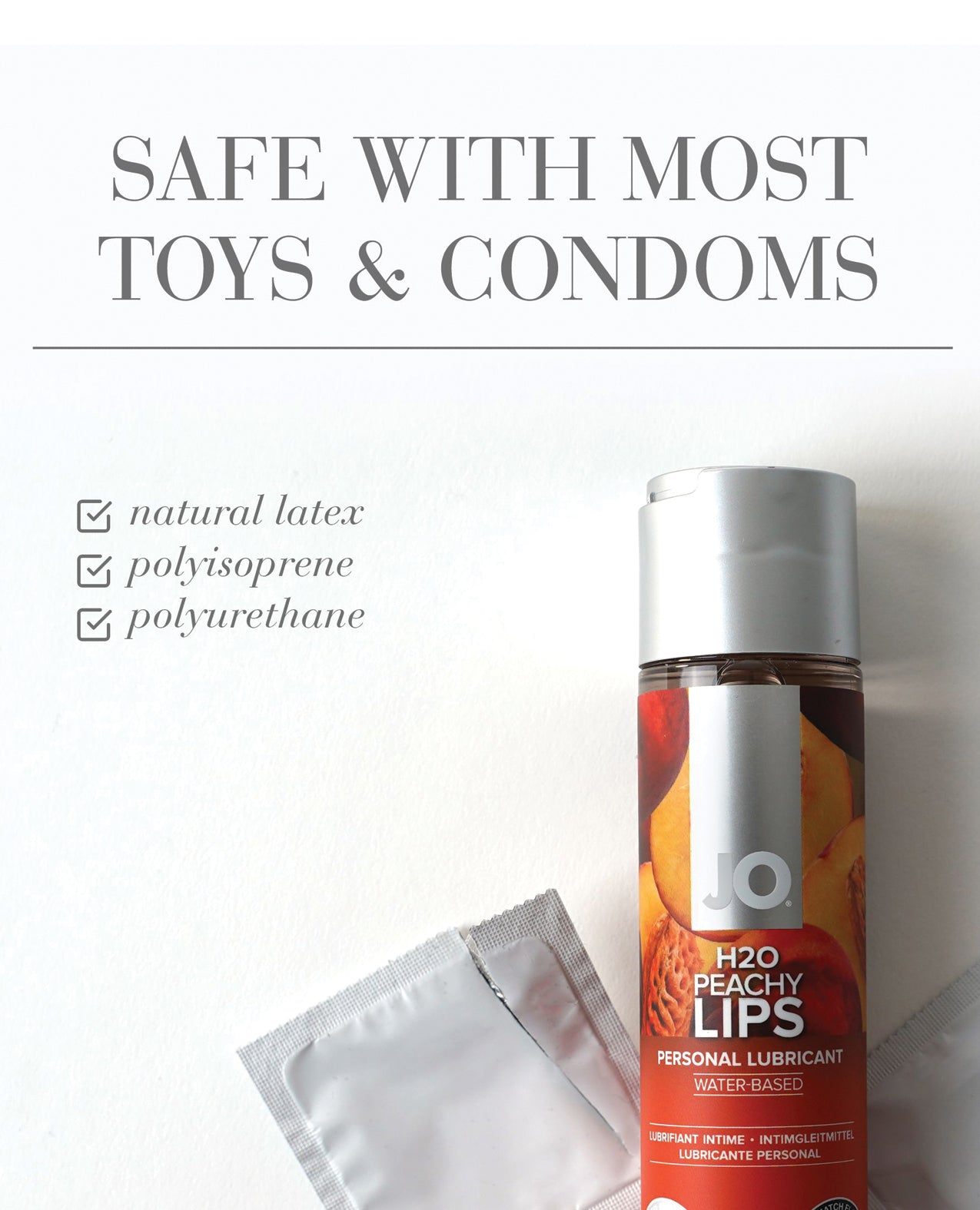 JO H2O - Peach Lubricant 4 oz