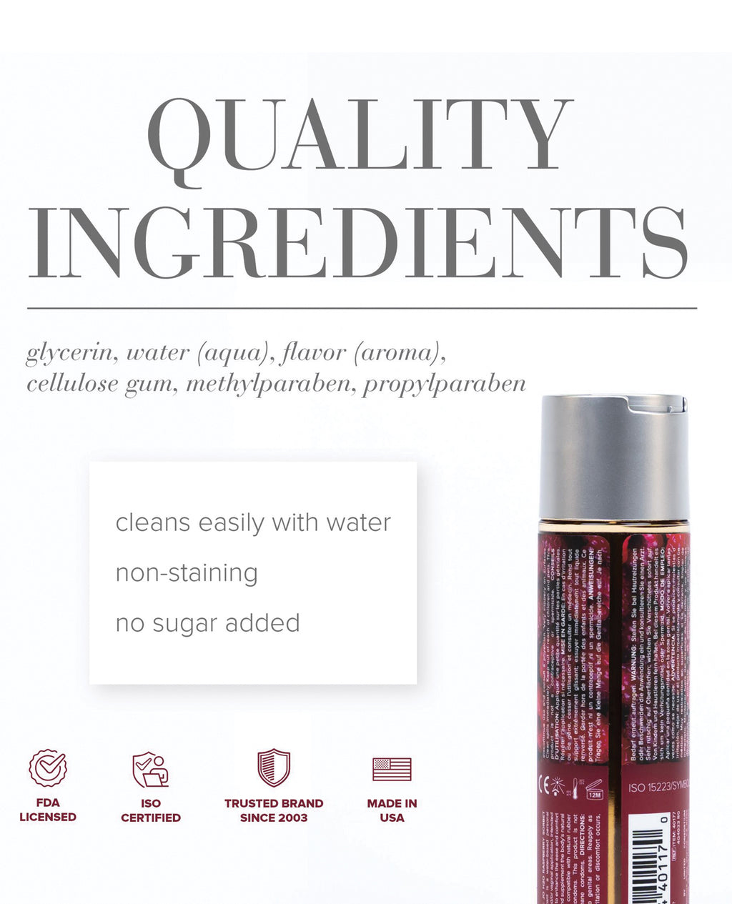 JO H2O - Raspberry Lubricant 4 oz