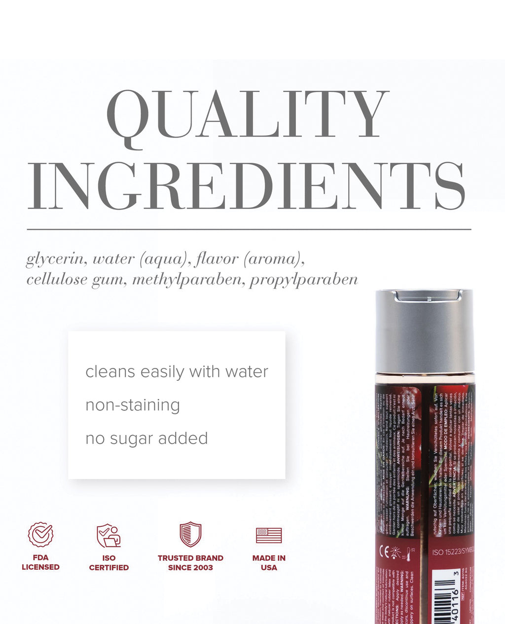 JO H2O - Cherry Lubricant 4 oz