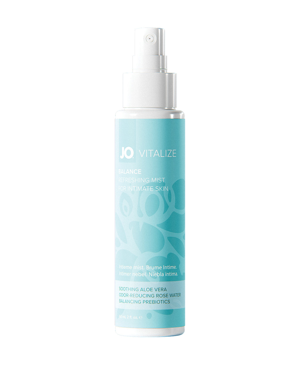 JO Vitalize Balance Refreshing Intimate Mist - Rose Scented - 2 oz Bottle