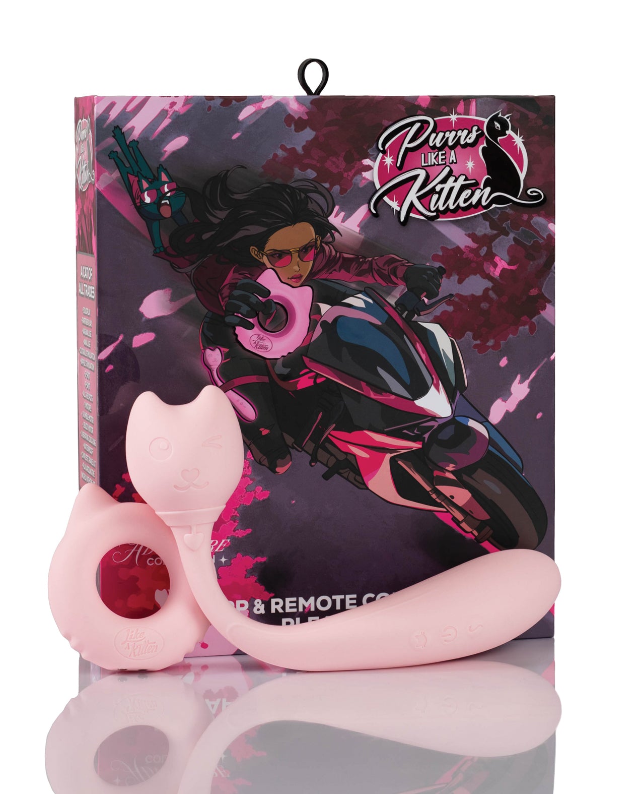 Natalie's Toy Box Purrs Like A Kitten App & Remote Controlled Pleasure Kit - Pink
