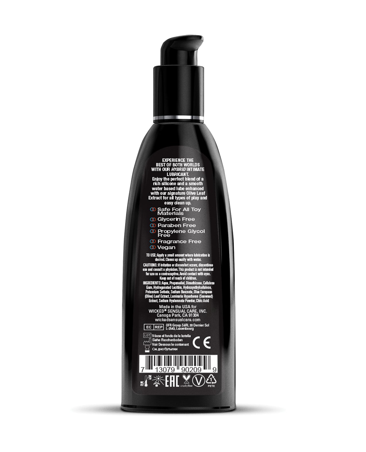 Wicked Sensual Care Hybrid Lubricant - 8 oz Fragrance Free