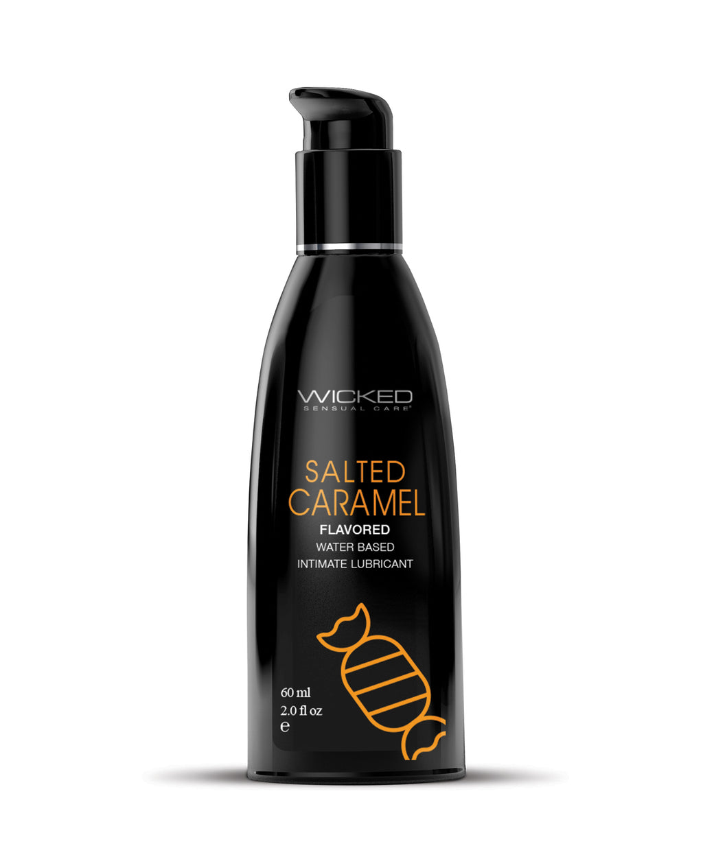 Wicked Sensual Care Aqua Waterbased Lubricant - 2 oz Salted Caramel