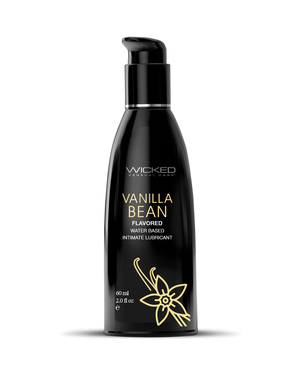 Wicked Sensual Care Aqua Waterbased Lubricant - 2 oz Vanilla Bean