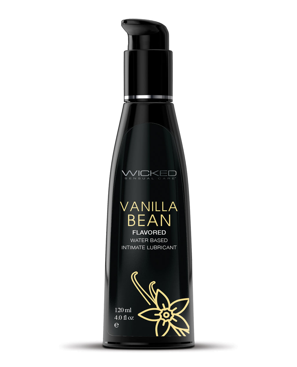 Wicked Sensual Care Aqua Waterbased Lubricant - 4 oz Vanilla Bean