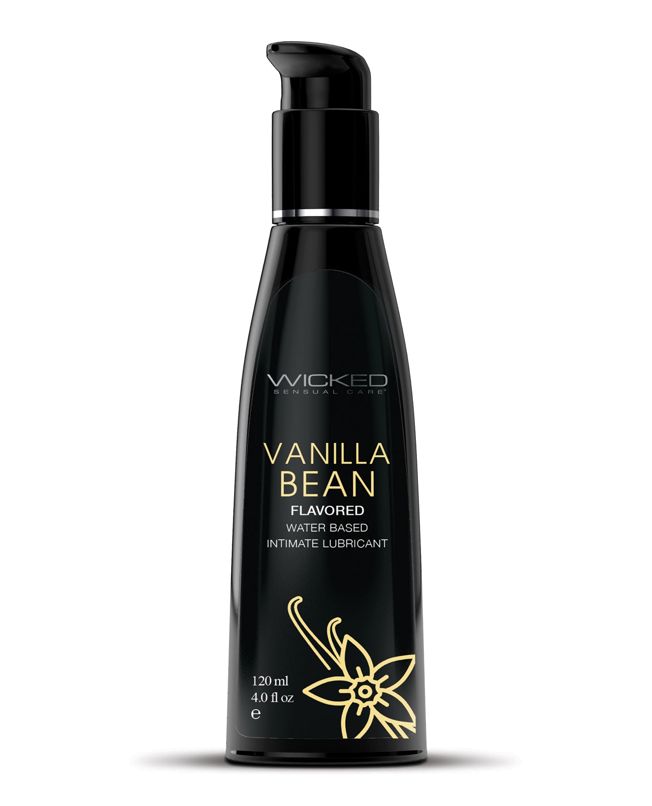 Wicked Sensual Care Aqua Waterbased Lubricant - 4 oz Vanilla Bean