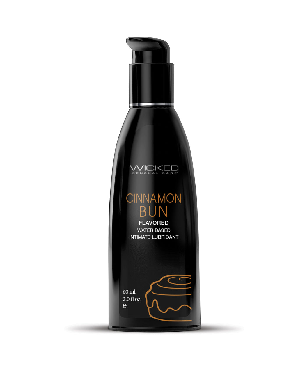 Wicked Sensual Care Aqua Waterbased Lubricant - 2 oz Cinnamon Bun