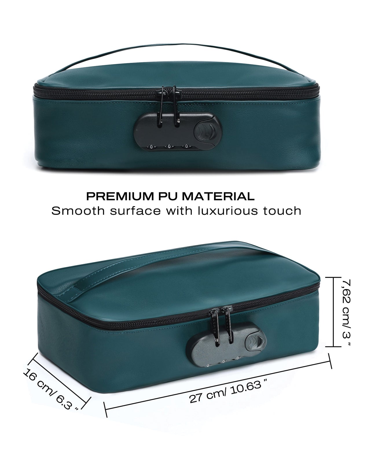 Dorcel Lockable Discreet Box - Luxury Green