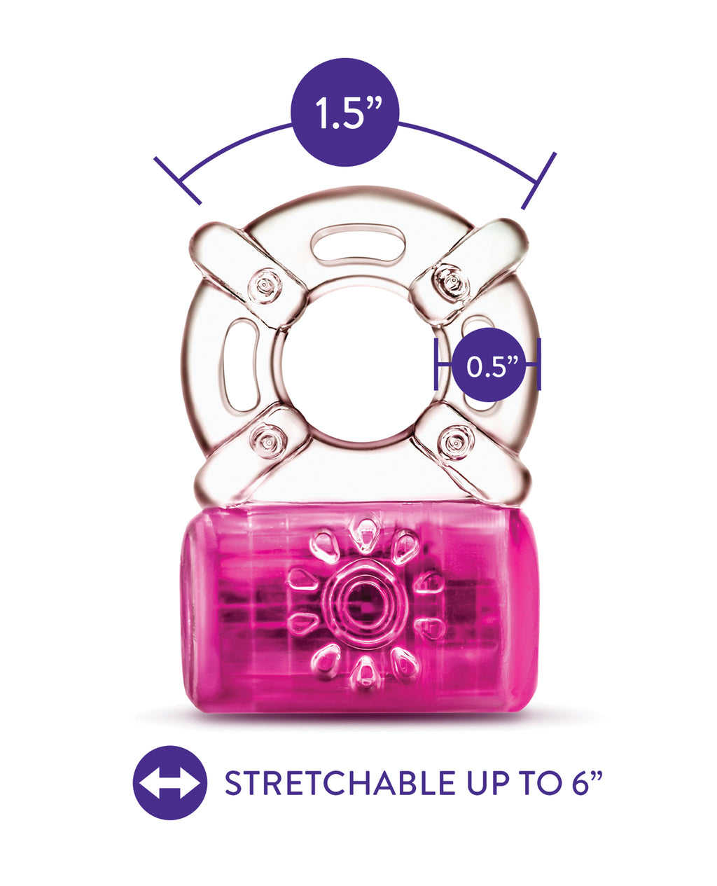 Blush Play With Me - Pleaser Rechargeable C-Ring - Pink