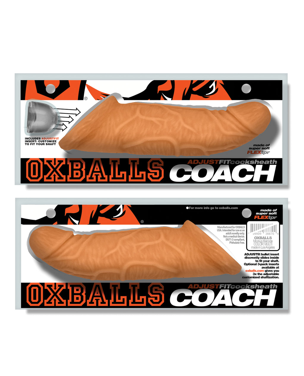 Oxballs Coach Cock Sheath - Skinz Peachy