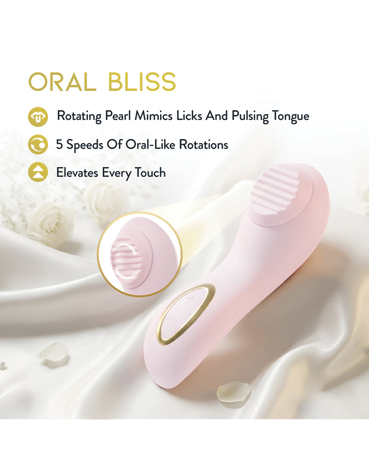 Blush Dahlia Rotating Stimulating Personal Massager - Pink