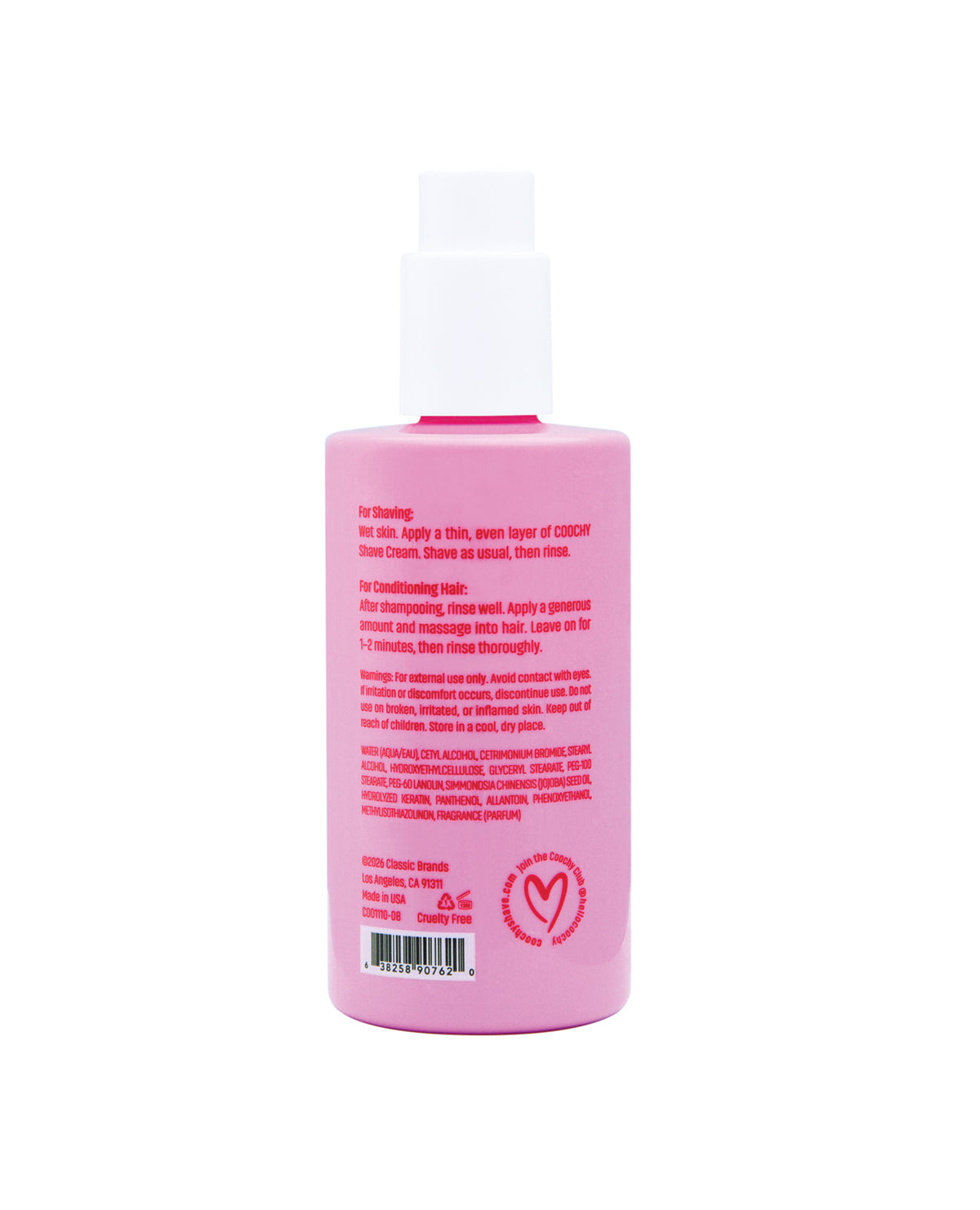 COOCHY Shave Cream - 8 oz Berry Bliss