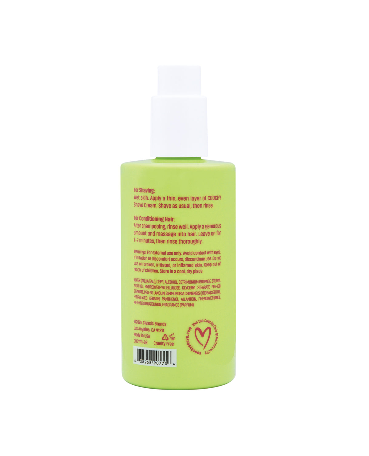 COOCHY Shave Cream - 8 oz Melon Madness