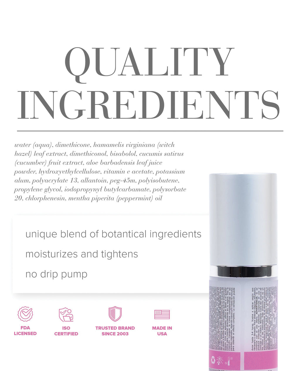 JO Vaginal Tightening Serum - Vaginal Toning & Tightening Cream Body 1.7 oz