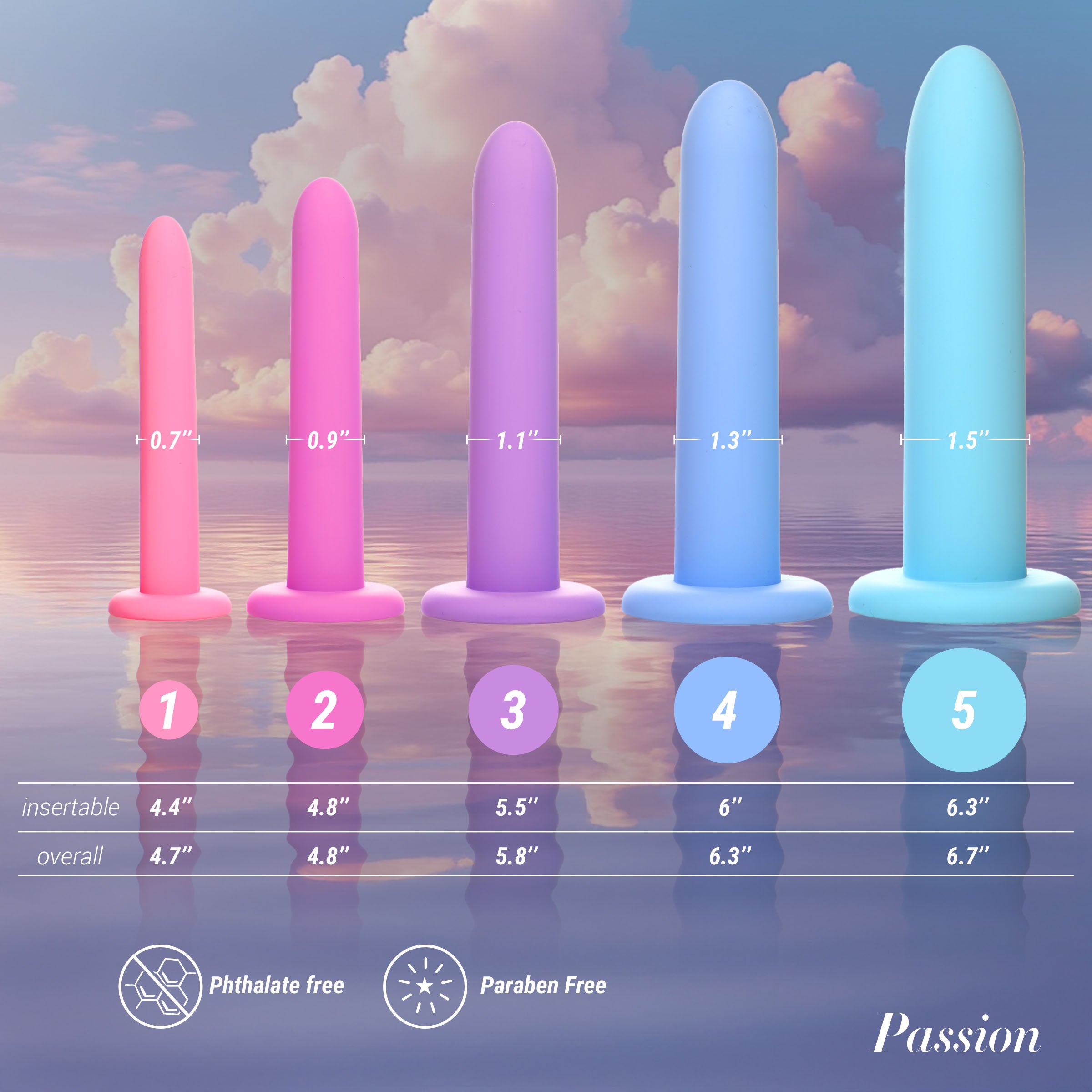 Silicone Pelvic Kegel Exerciser Set