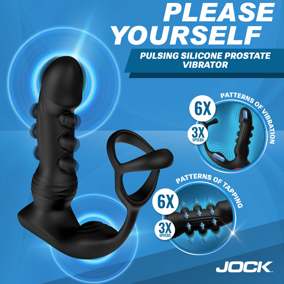 P-Pulse Pulsing Silicone Prostate Vibrator w/ Remote Control